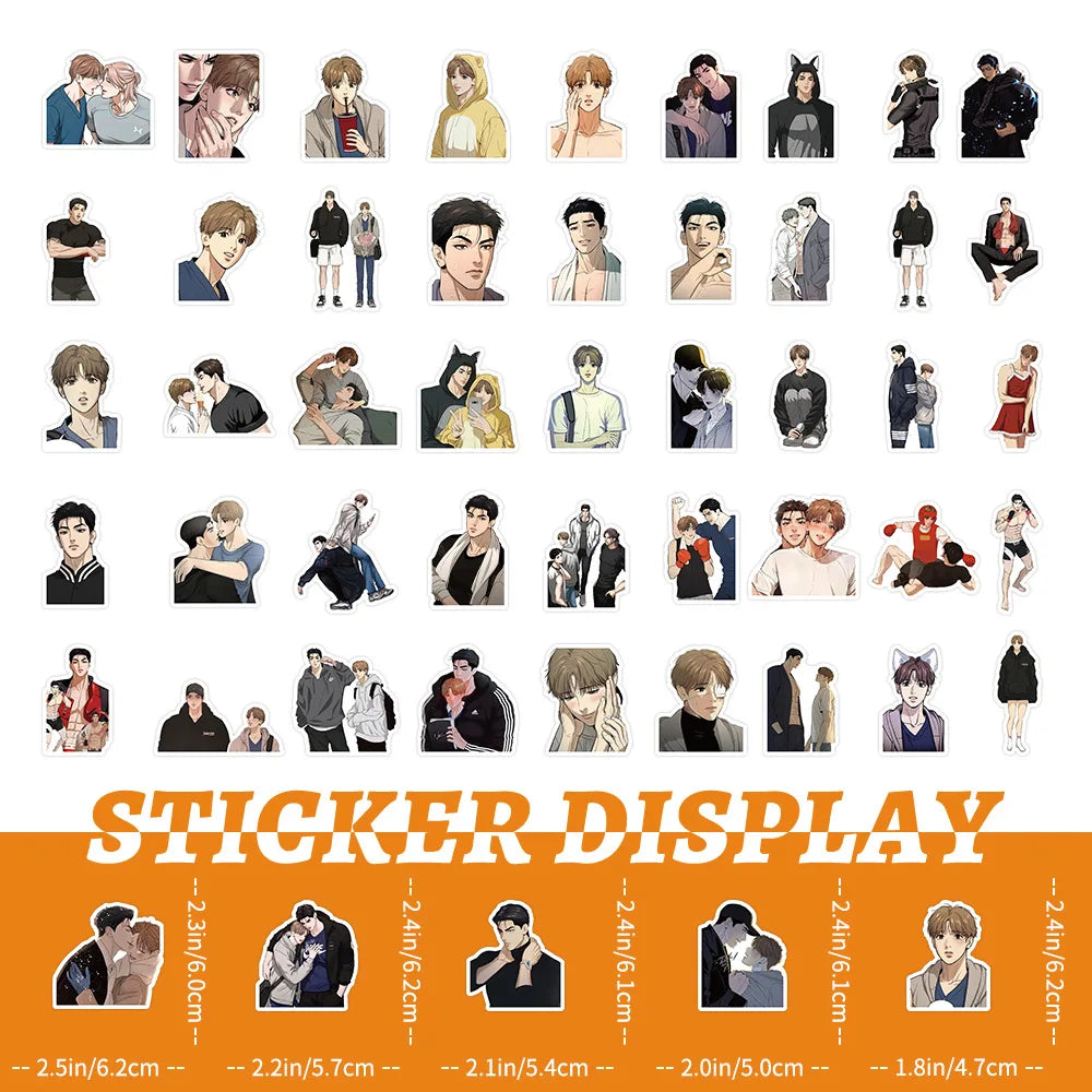 50Pcs Korean Manwha Jinx Sticker Joo Jaekyung Kim Dan DIY Stickers Skateboard Motorcycle Suitcase Decor Phone Laptop Decals