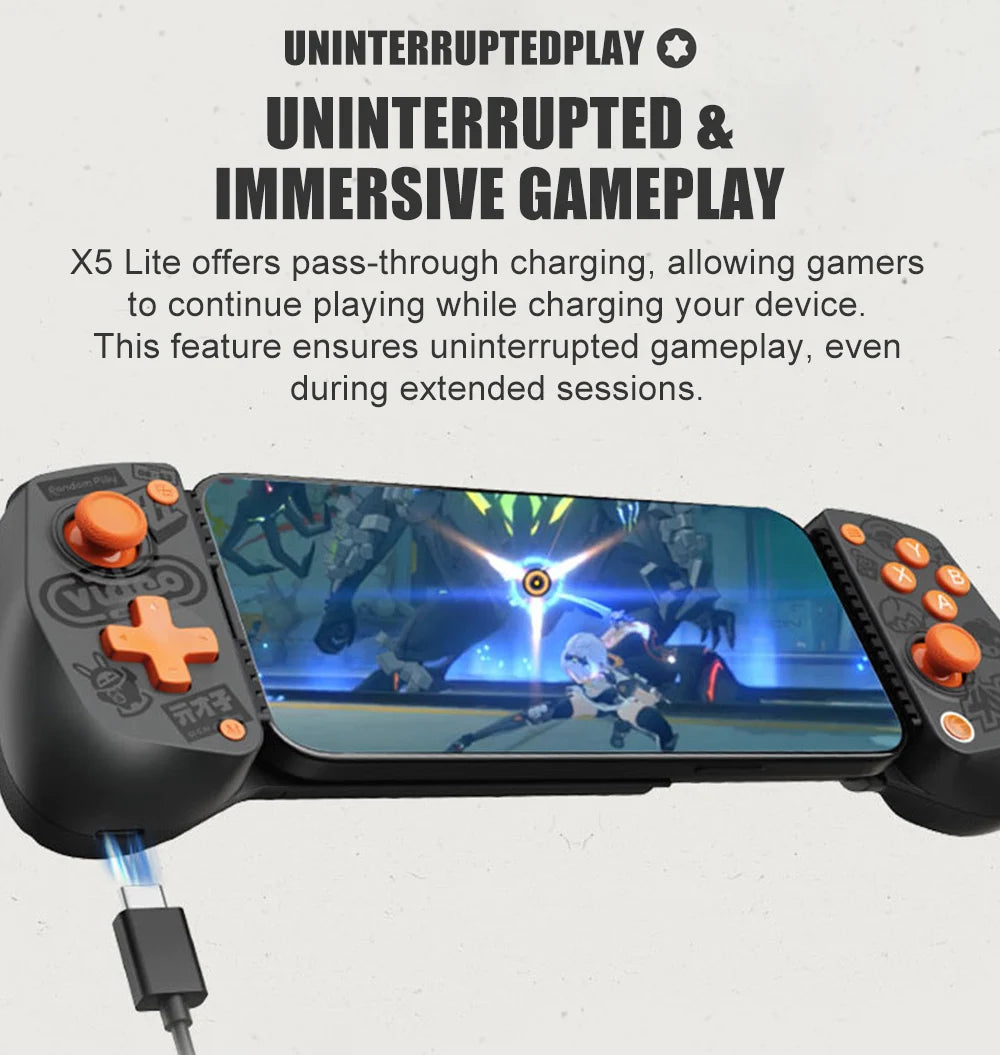 Comando para Telemóvel GameSir X5 Lite Zenless Zone Zero Edition para iPhone 17 16 15, Android, iPad Mini e Tablet Y700