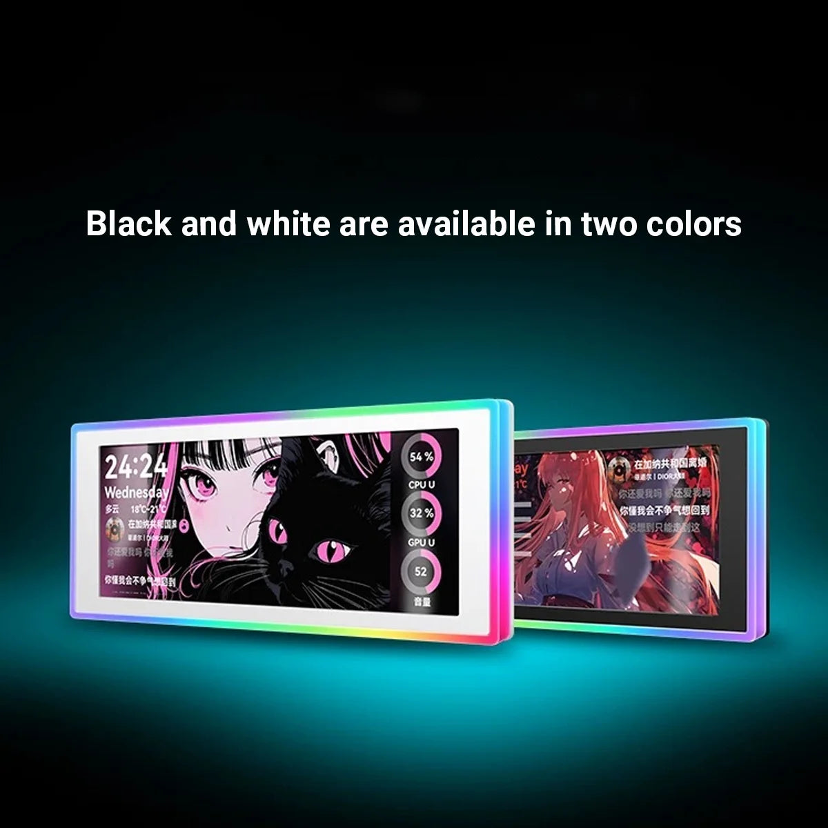 6.86-Inch Smart Secondary Screen, Customizable High-Definition Dynamic Theme Display, Small Expandable Display Side Screen