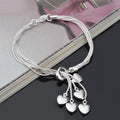 925 Sterling Silver 4MM Twisted Rope Bracelets For Women Men Fashion Minimalist Couple Chain Bracelet Male Unisex Jewelry Gifts