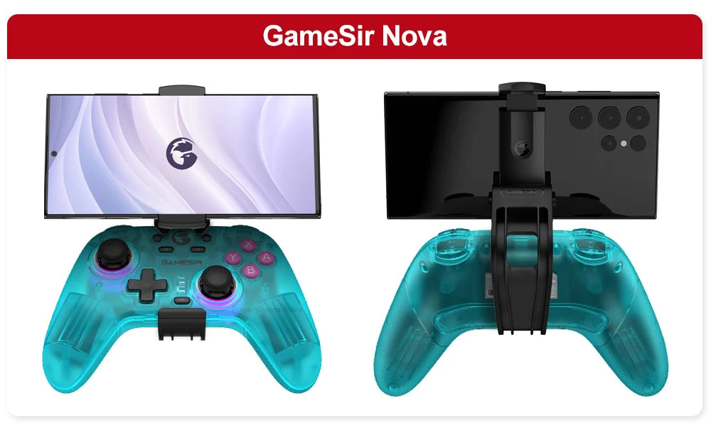 GameSir Gamepad Mobile Phone Clip Stand for Nova Lite Nova 2 Lite Super Nova Controle Foldable Design Fit Width 75-102mm