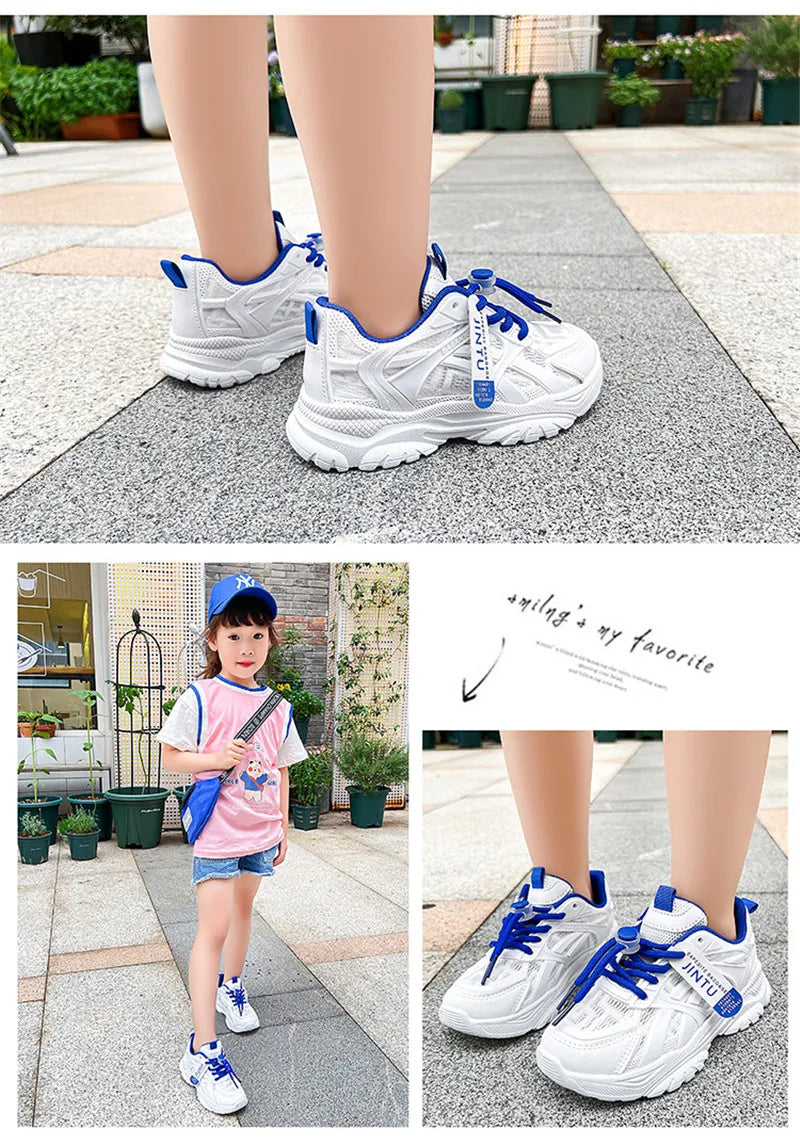 Size 26-36 Fashion Shoes Children Sneakers Sport Girls Shoes Child Rubber Leisure Trainers Kids Sneakers 2020 Brand Autumn Shoes