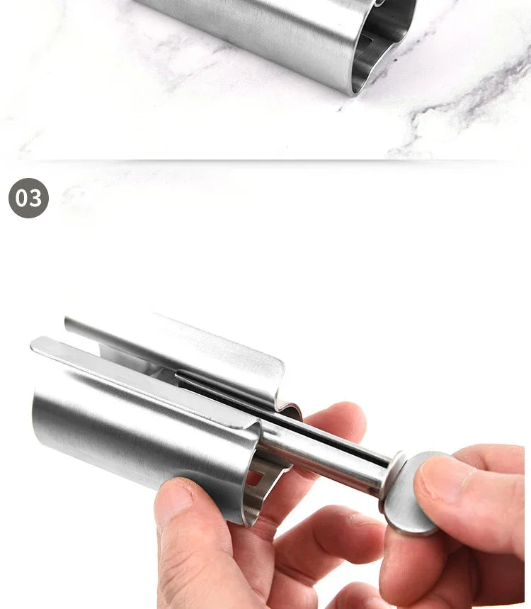 Bathroom Accessories Set Rolling Toothpaste Squeezer Tube Stainless Steel Toothpaste Dispenser Toothpaste Cosmetic Storage Rack