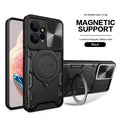 Magsafe Magnetic Camera protection case for Redmi Note 12 4G 12s  Armor Hybrid Metal Ring Back Cover For Redmi Note12 Pro Plus