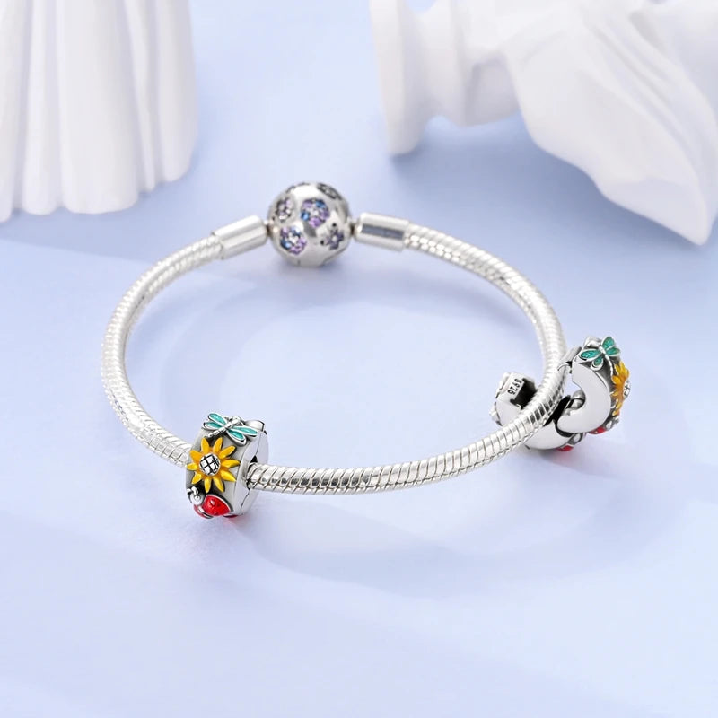 New Original Charm Beads 925 Sterling Silver Butterfly Hot Air Balloon Dangle For Bracelet Women Girl Fine DIY Jewelry Gift