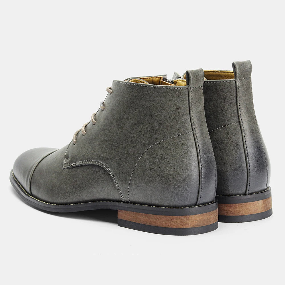 Boots Men Comfortable Fashion 2025 Brand Boots Leather