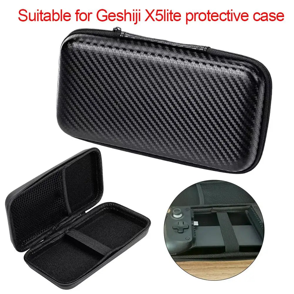 For Gamesir X5 Lite Protection Package Mobile Gaming Gamepads Waterproof Carrying Case Hard Shell Case Carbon Texture Case