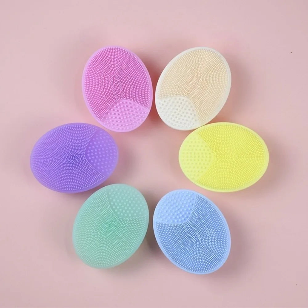 Soft Silicone Face Brush Cleanser and Massager Manual Facial Cleansing Brush Exfoliating Silicone Face Scrubber for Women Man