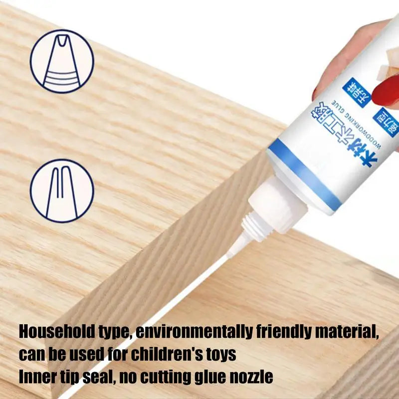 Wood Glue For Furniture 180ml Carpenter Glue Transparent Eco-Friendly Wood Adhesive Professional Safe Glue Multi-Functional