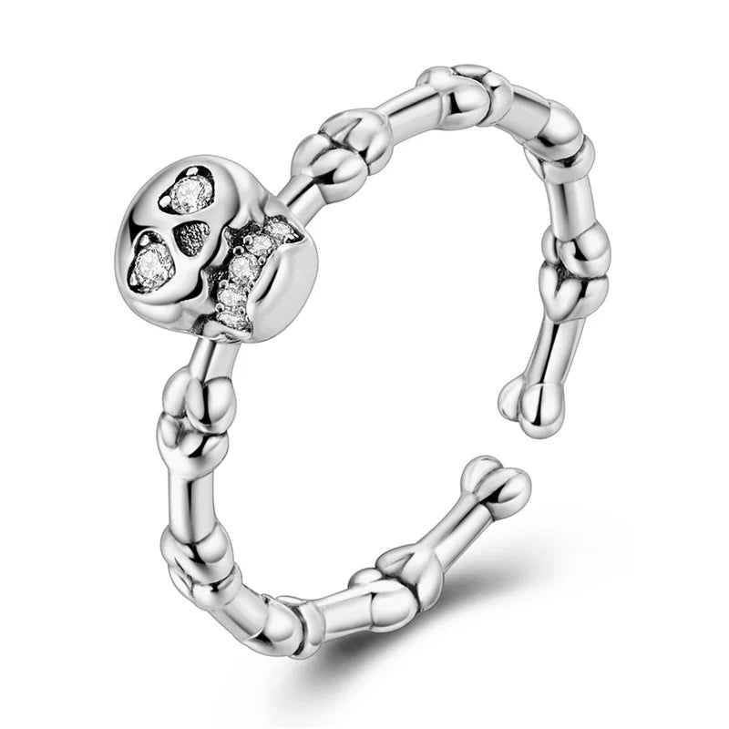 925 Silver Open Ring Sunflower Bee Star Eternal Love Jewelry Women's Wedding Gift