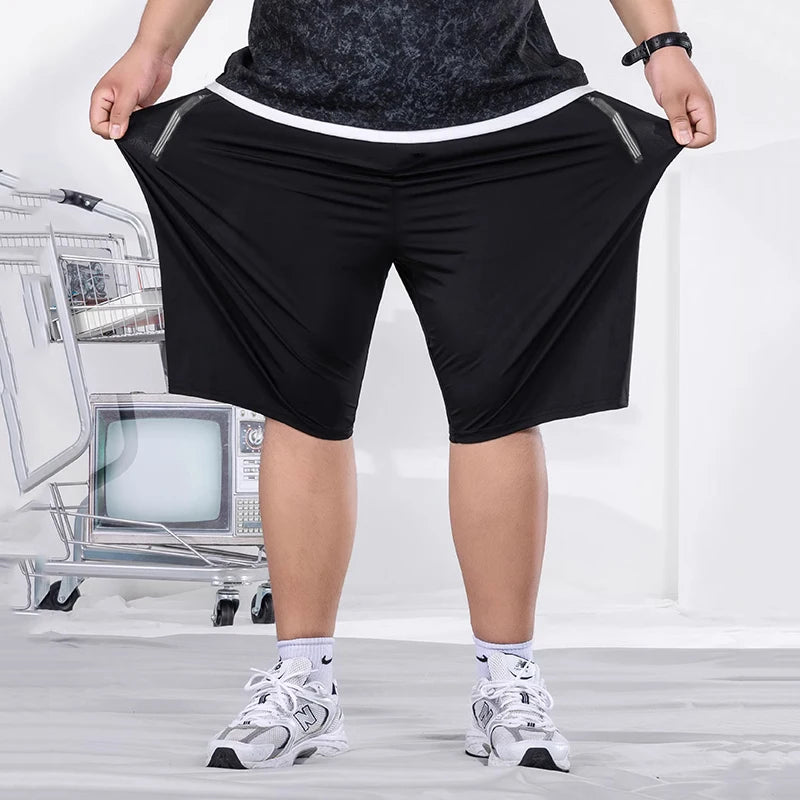 1pc/2pcs Men's T-shirt Shorts Set Plus Size 180KG Summer Casual Short-sleeve Tees Sportswear Fashion Male Round-neck Tops Shorts