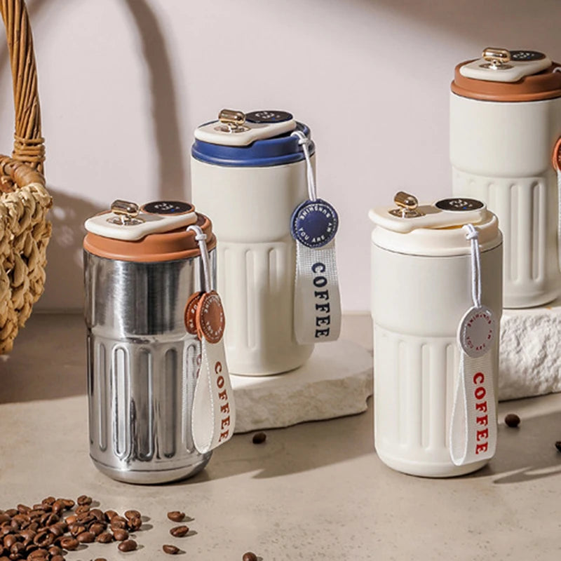 450Ml Insulated Cup 316 Stainless Steel Coffee Cup Temperature Digital Display Portable Sport Water Bottle Universal Water Cup