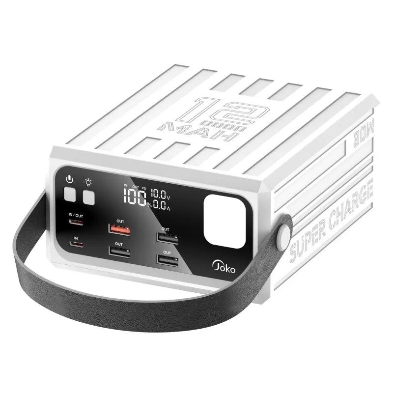 120000mAh Power Bank PD 30W Large Capacity Battery  Pack Fast Charge Portable Spare Auxiliary Battery With LCD Powerbanks Pack
