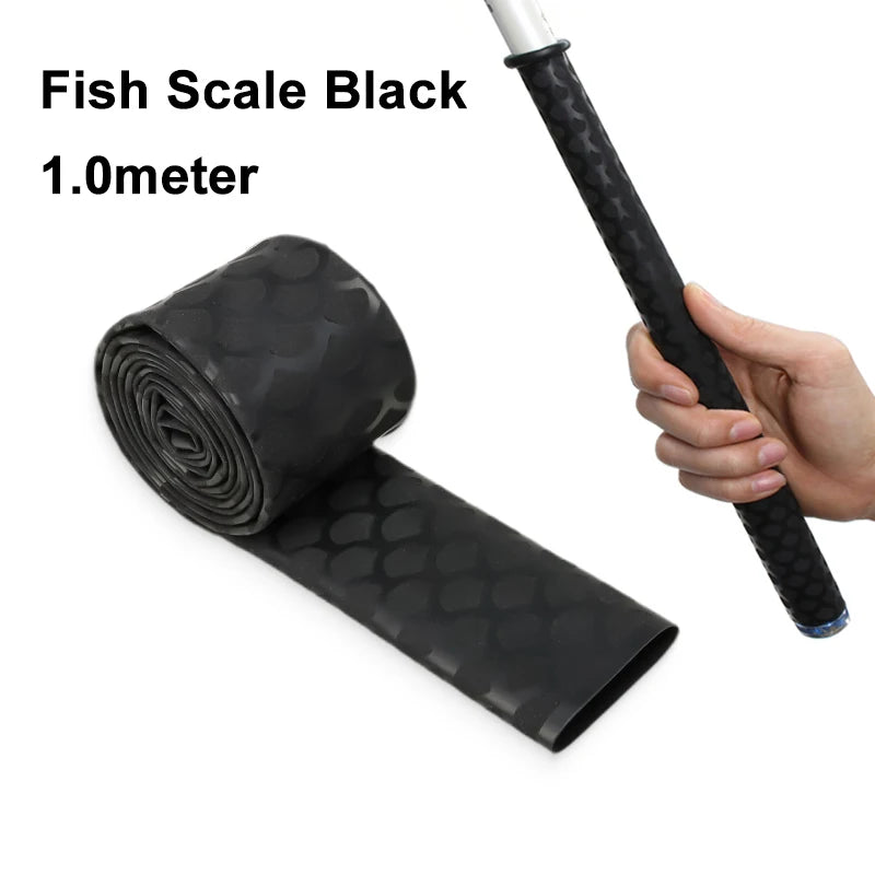 1/1.6m Anti-slip Fishing Rod Heat Shrink Tube ID15 18 20 22 25 28 30 35 40 45 50 60mm Waterproof Handle Bar Protect Wrap Cover