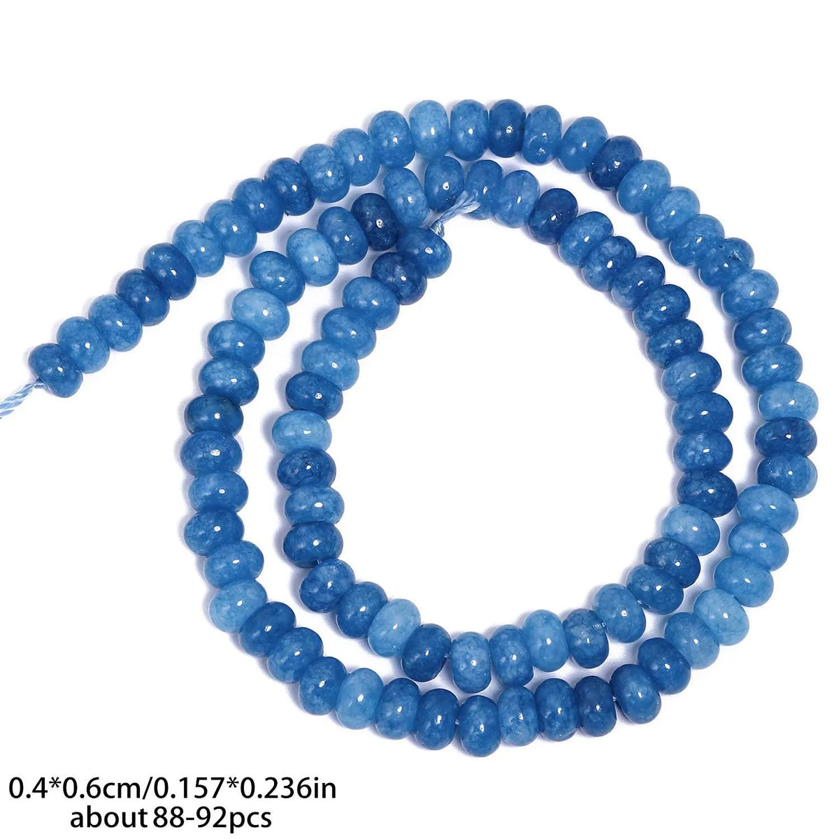 4x6mm Abacus Shape Jade Stone Beads Multicolor Mixed Spacer Beads for Jewelry Making Handmade DIY Bracelet Necklace Pendant