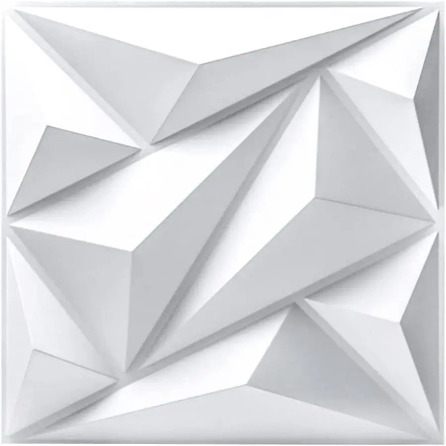 (pack of 12)Decorative 3D wall panel with diamond design, 30.48 cm x 30.48 cm
