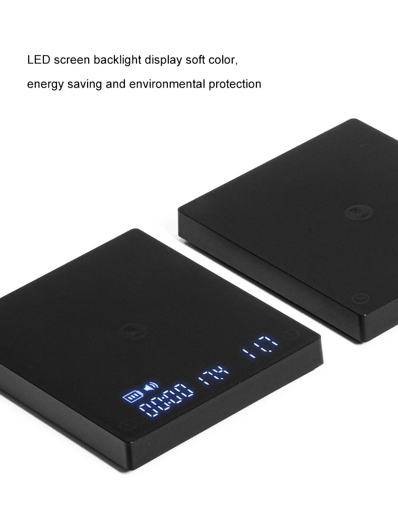 TIMEMORE Scale Black Mirror Mini Pour over Espresso Scale With Brewing Flow Rate and Heat Insulation Pad Electronic Coffee Scale