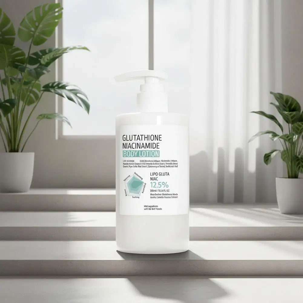 Glutathione Niacinamide Nourishing Body Lotion 300ml Deep Hydrating Gentle Cream Brightening Repair Rough Dry Body Skin Care