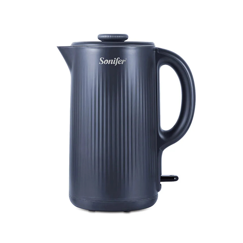 304 Stainless Steel Electric Kettle Household Double Wall Design 1.7L 1500W Cordless Frosted Housing