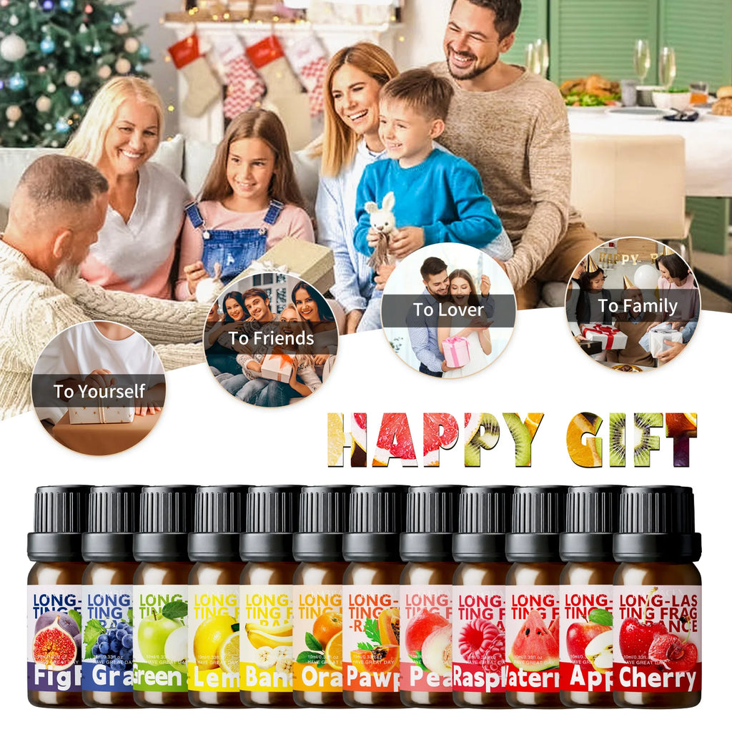 25Type Fruit Fragrance Oils Fruity Fragrance Oil For Diffuser Candles Making -Strawberry Lemon Peach Banana Mango