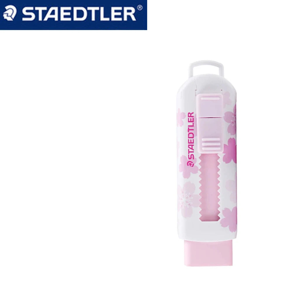 STAEDTLER  Erasers 525 Cherry Blossom Limited Edition Telescopic Rubber Drawing Design Sketch Replaceable Core Cute Stationery