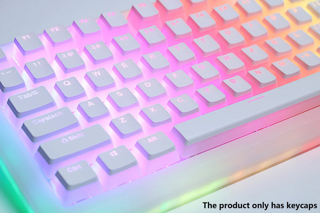 2025 PBT Pudding Keyboard Keycap OEM Profile 129 Keys Key Cap for Mx Hot Swap Mechanical Keyboard Switch Transparent RGB Keycaps