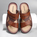 Fashion Casual Men's Sandals Summer Slip On Sandals Men Classic Beach Shoes For Men Outdoor Leather Sandals Male Slippers