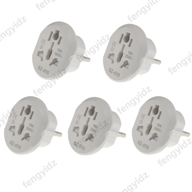 16A Universal EU Travel Adapter Euro Converter UK US AU to EU AC Power Socket Plug Travel Charger Adapter Converter 250V