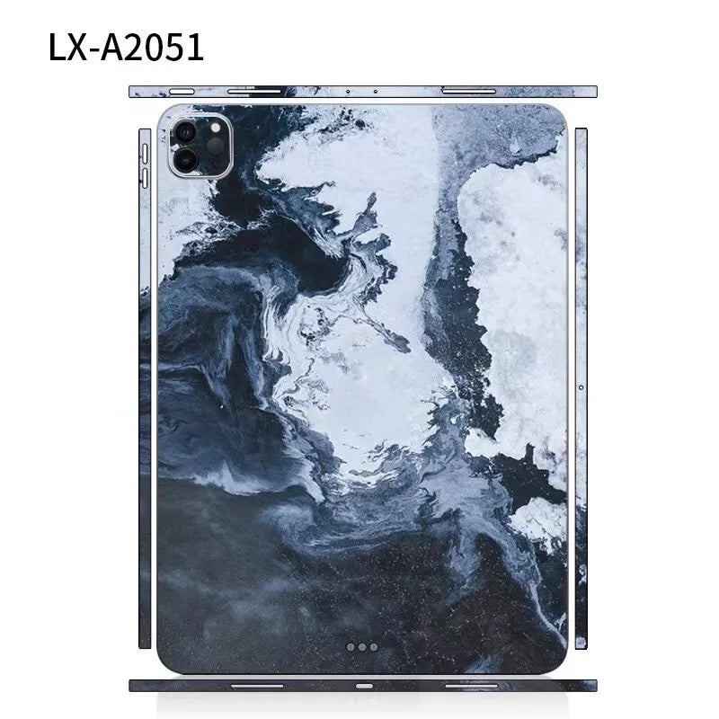 For iPad Pro 2022 2021 12.9 11 Cases Films Back Film Covers Cartoon Decal Skin Protector Sticker for iPad Mini6
