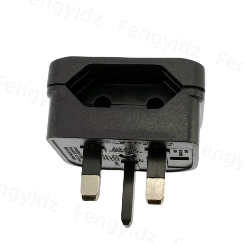 1Pc European Euro EU 2 Pin to UK 3Pin Power Socket Travel Plug Adapter Converter New