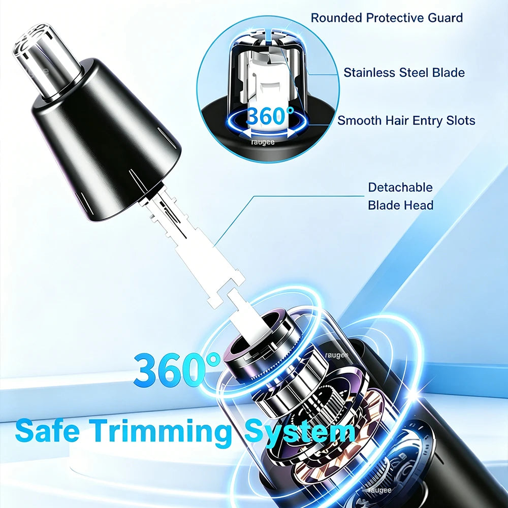 Nose Hair Trimmer for Men Nose Hair Clipper USB Rechargeable Electric Trimmer for Nose and Ears Eyebrow Mini Nose Hair Remover