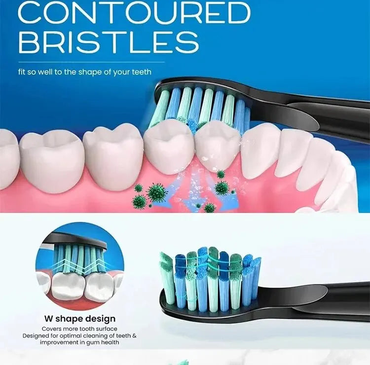 Tooth Brush Head For Seago-507B/908/909/917/610/659/719/910/575/551/548 Electric Toothbrush Deep Clean Dupont Bristle Brush Head