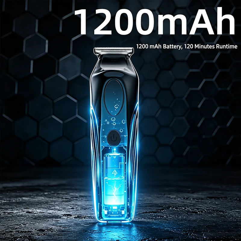 Hairdressers Use Professional Electric Clippers, Digital Display Electric Hair Clippers, and Household Electric Clippers