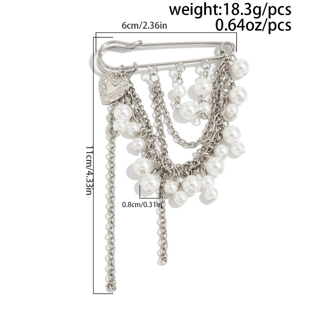 PuRui 2025 Vintage Elegant Detachable Imitation Pearl Tassel Ankles Chain Romantic Trend Adjustable Trousers Jeans Chain Jewelry