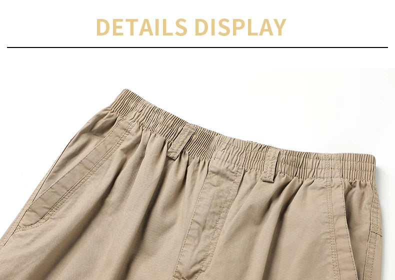 Calças Cargo de Homem Verão Primavera Algodão Roupa de Trabalho Novidade Tamanho Grande 6XL Casuais Escalada Joggers Calças de Treino Calças de Outono Hombre