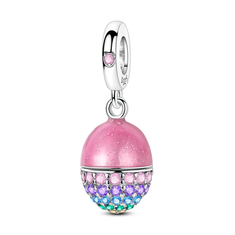 New Original Charm Beads 925 Sterling Silver Butterfly Hot Air Balloon Dangle For Bracelet Women Girl Fine DIY Jewelry Gift