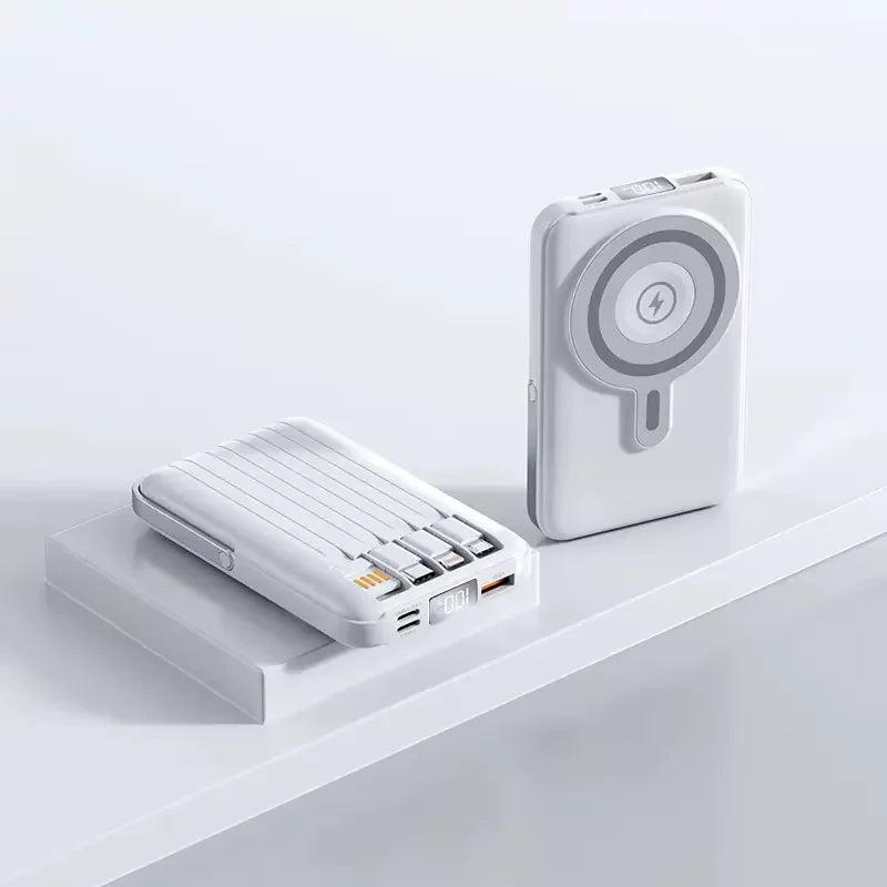Power Bank 1000mAh Magnetic Battery Pack Power Bank with USB-C Cable 20W Fast Charging Ultra Slim