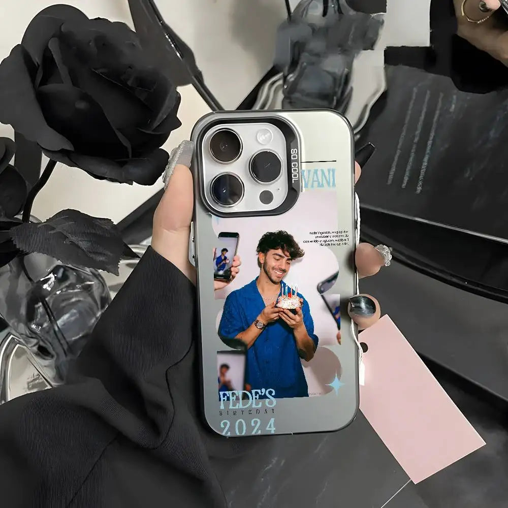 Fede V-vigevani Para Singer Phone Case For IPhone 17 16 15 14 13 12 11 Pro Max Air Multicolor Matte Laser Metallic Aurora Funda