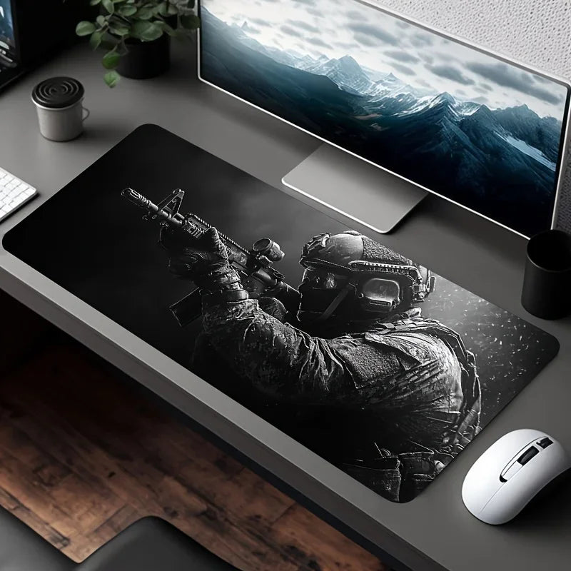 Cool E-sports Speed Large Tactical Soldier Mouse Pad Non-Slip XXL Desk Pad Gaming Accessories Home and FPS CSGO Gamer Mouse Mat