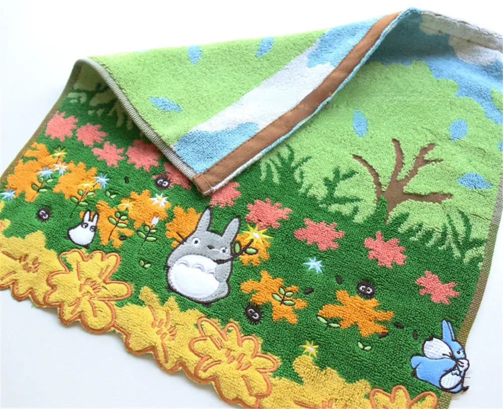 Cute 100% Cotton Embroidery Cartoon Towels Bathroom Hand Towel Batrh for Kids Adults Beach