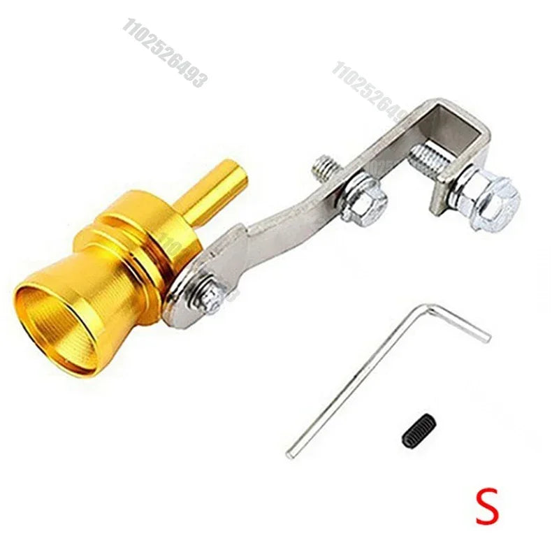 Professional Aluminum Turbo Sound Exhaust Muffler Pipe Whistle Car Blow Off Valve Tip Simulator Whistler Accessories