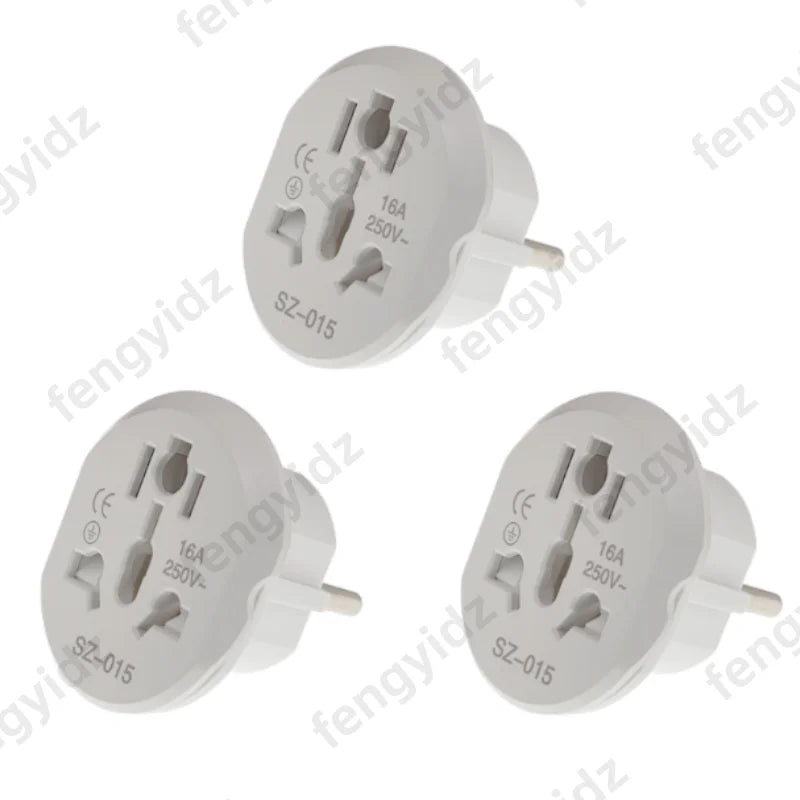 16A Universal EU Travel Adapter Euro Converter UK US AU to EU AC Power Socket Plug Travel Charger Adapter Converter 250V