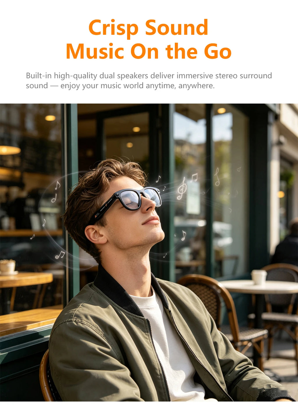 New Smart AI Glasses 500W Shooting Camera HD Photo Video Voice Call Translation Waterproof Bluetooth AI Motorcycle Glasses ﻿