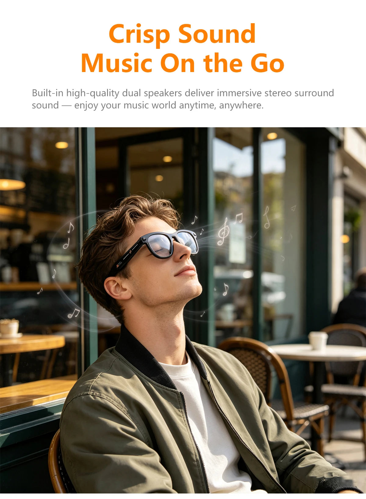 New Smart AI Glasses 500W Shooting Camera HD Photo Video Voice Call Translation Waterproof Bluetooth AI Motorcycle Glasses ﻿