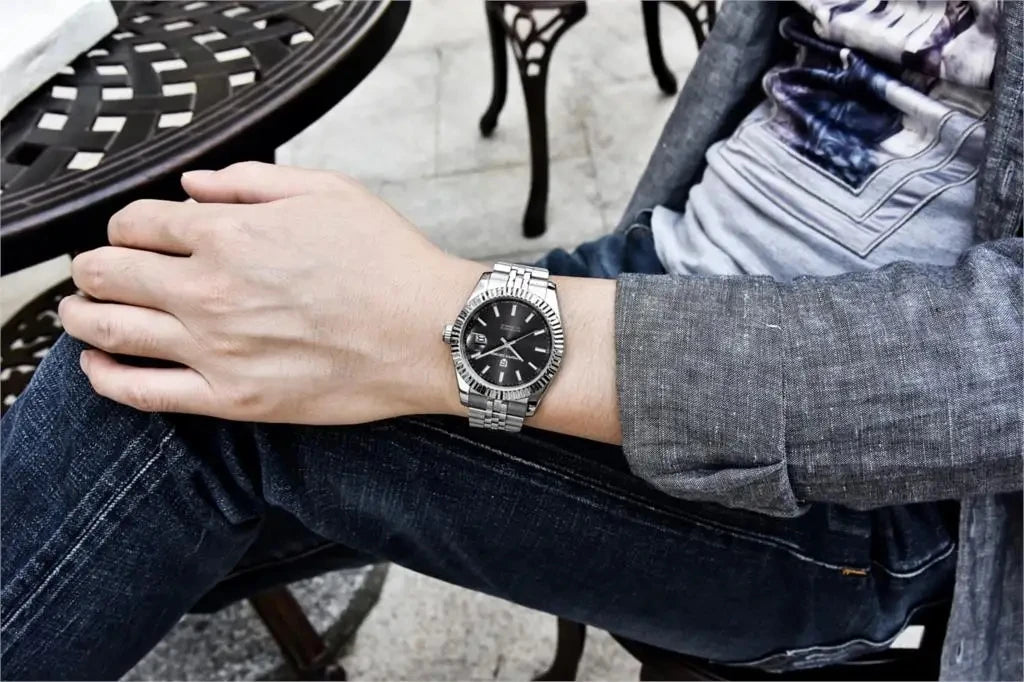 PAGANI DESIGN 2026 Mens Automatic Watch Japan NH35A/8215 Movement 42mm Stainless Steel Sapphire Glass 100M Waterproof Business