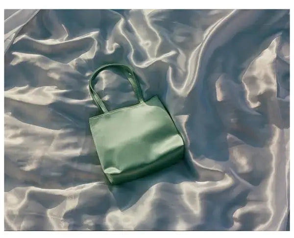 Women Bag Silk-like 2025 New Spring Summer Korean Simple Solid Purses and Handbags Girls Bags