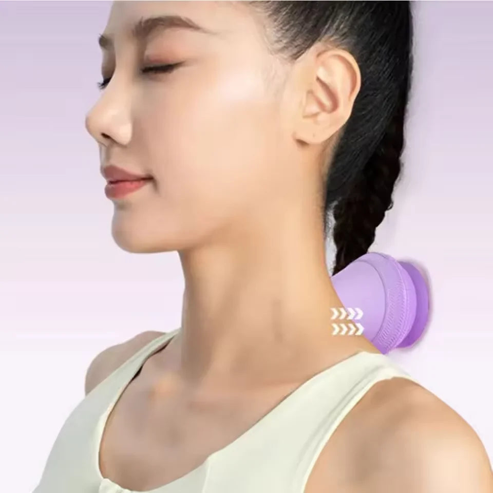 Fitness Relaxation Massager Ball Silicone Massage Ball 2 Gear Vibrating for Pain Relief Waist Back Neck Shoulder