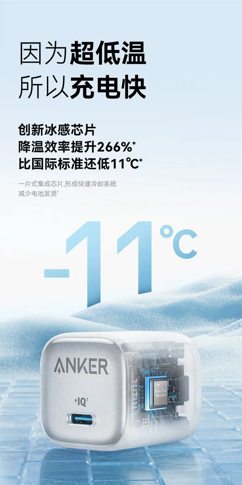 Anker 30w Pd Fast Charger Ice Sensing Usb C Wall Charger For Phone 16 Pro Max Phone 15 Pro Portable Mobile Phone Power Adapter