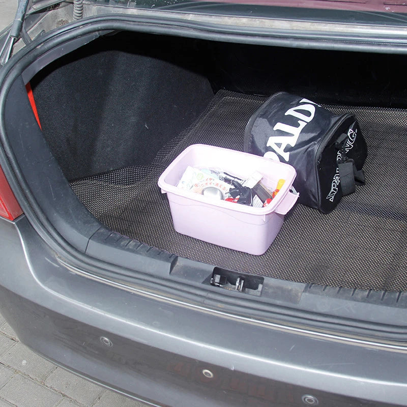 Car Trunk Mat Non-slip Soft DIY Free Cutting Easy To Clean Mat Outsize Mesh Fabric Mats PVC Foam Custom Anti Slip Mat 150cm*50cm