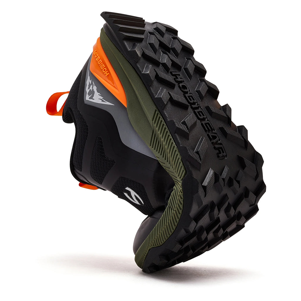 HOBIBEAR Unisex Hiking Shoes Women Men Trail Running Outdoor Sneakers Artificial Leather Non Slip Lace-Up Walking Shoes